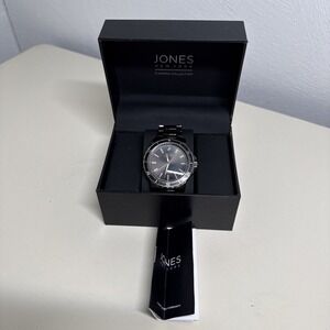Jones New York Diamond Collection Men's Black on Black Watch - Brand New in Box